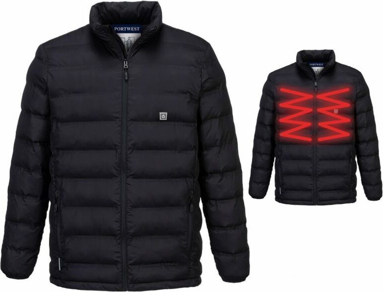 Portwest - Beheizbare Jacke Tunnel - Größe xxxl - Ultraschallbeheizt - S547BKRXXXL