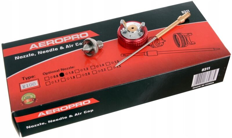 DÜSEN FÜR FARBPISTOLE, Set R100 1.0 LVLP