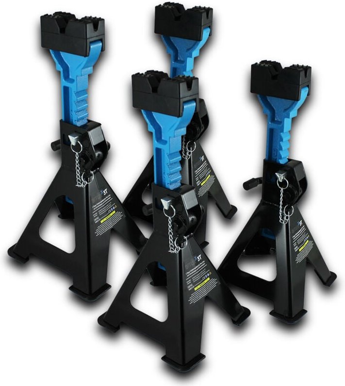 2 Paar Unterstellböcke Pro Line lkw Auto pkw Abstellbock Stützbock Ständer Heber 3000kg 3t Tragkraft - Bituxx