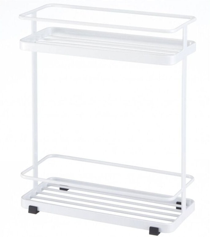 Badezimmerregal aus Metall mit 2 Ebenen