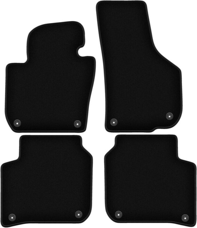 Thumbnail - BASIC schwarze Veloursmatten für: Skoda Superb II Limousine, Kombi (2008-2015)