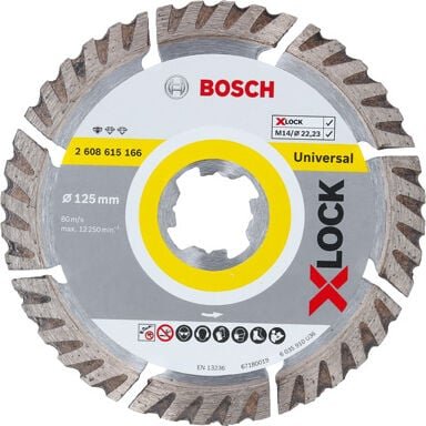 Bosch - Diamanttrennscheiben Doppelpack x-lock Standard for Universal, 125 mm