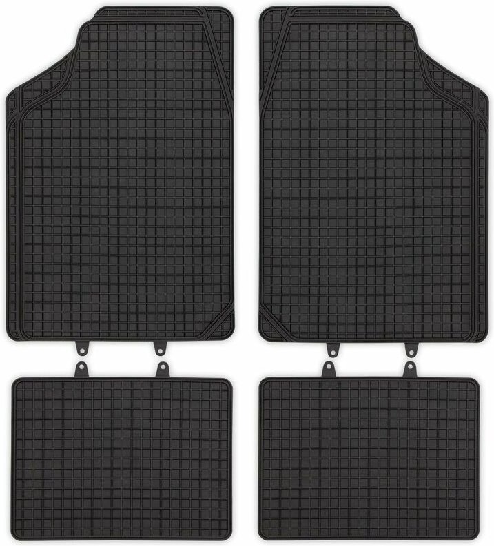 Universal Autofußmatten Montecarlo PVC 4-teilig Schwarz