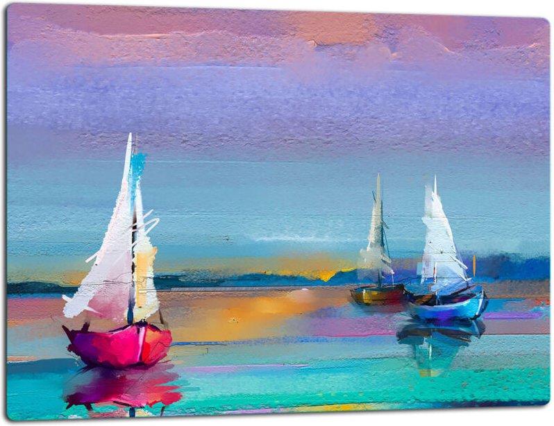 GlassplattenschneideBrett 52x40 Boot