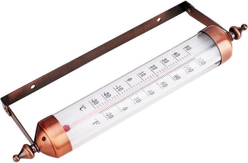 Wandthermometer, 10 Zoll dekoratives Innen- und Außenthermometer – Große Außenthermometer für Garten, Terrasse, Gewächsh...