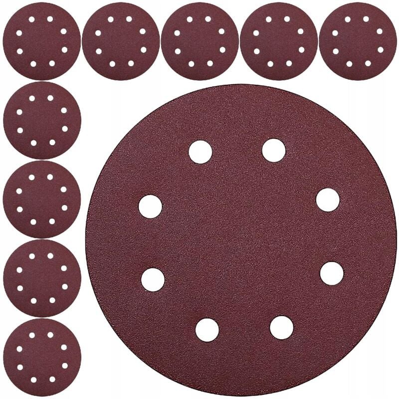 SCHLEIFPAPIER 10 Stk. KLETTSCHEIBEN 180mm P60 Für Gips Giraffe
