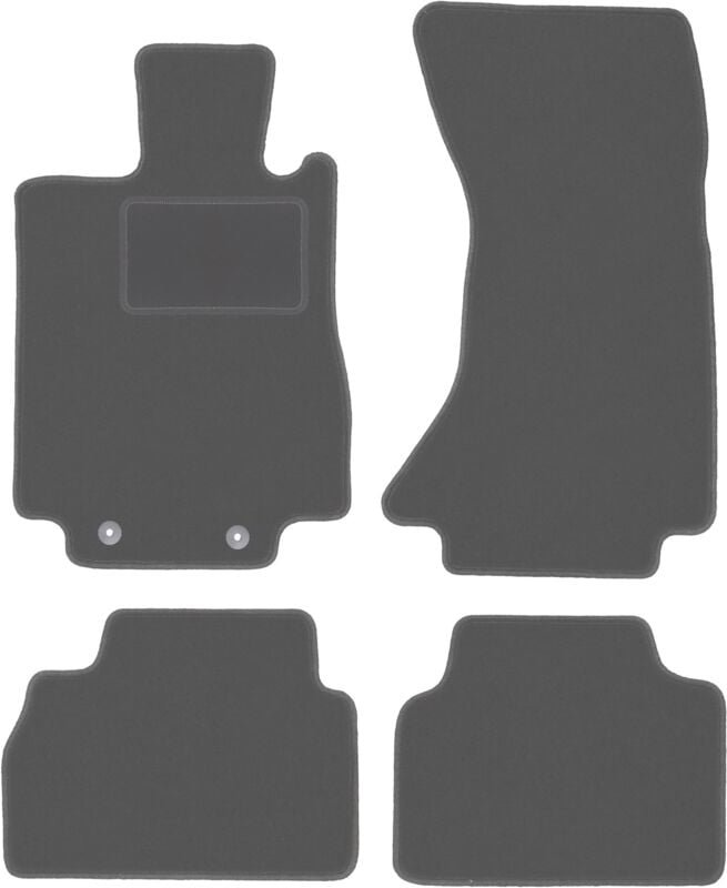 Graphit-Fußmatten für: Mercedes S W220 4Matic kurz (1998-2005)