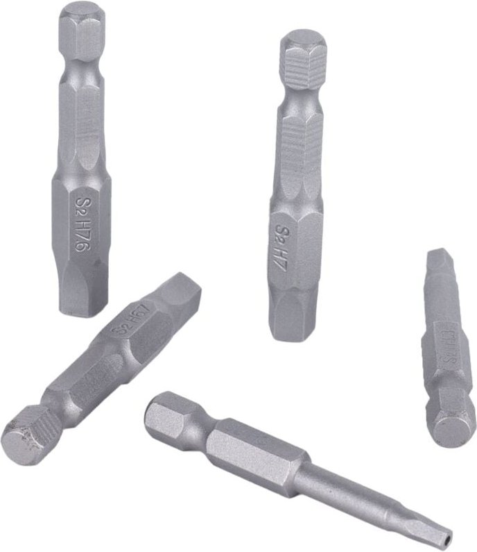 Thumbnail - Zoternen - 5 Stück Magnetische Fünfkant-Bits S2 1/4 Zoll Sechskantgriff Magnetschlüssel-Bohrer-Bit-Set Langlebiger Kopf-...