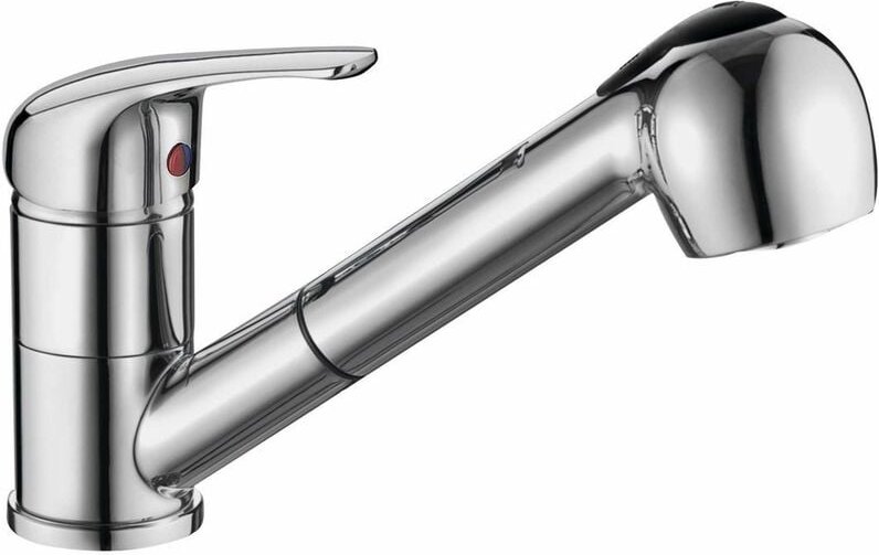 Aqualine 40 - Spültischarmatur mit ausziehbarer Brause, verchromt 52137