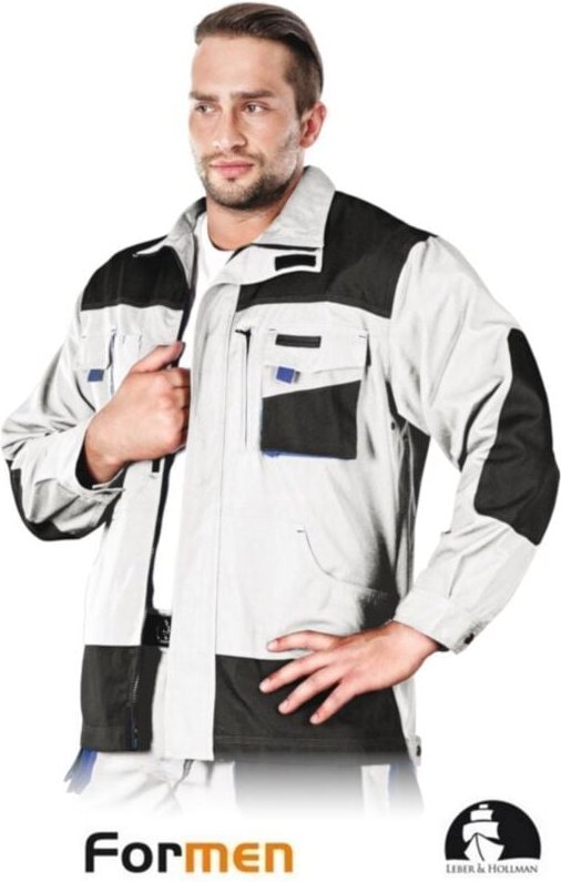 Arbeitsjacke weiß/grau in versch. Größen xxl