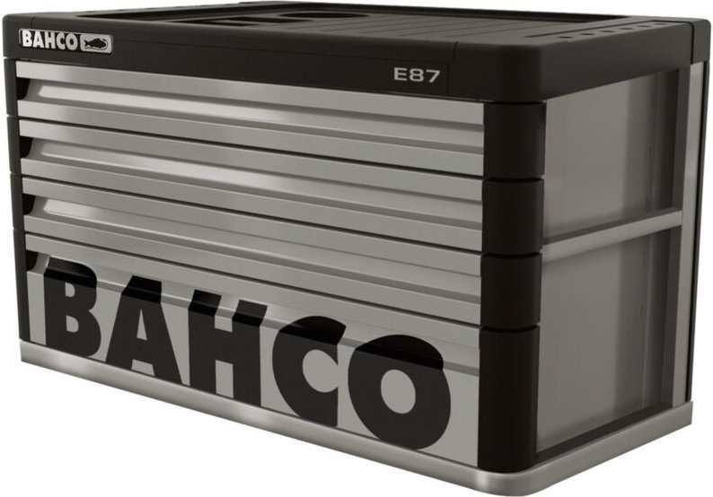 Bahco Premium Werkstattwagen-Aufsatz mit 4 Schubladen, grau