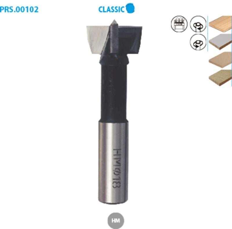 Formstück für Holz Classic ø 35 Länge 57 Nutzlänge 30 Sens R (rechts)