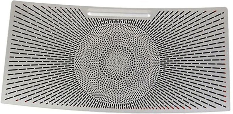 Woosien - Für 2022 Auto Edelstahl Dach Lautsprecher Abdeckung Leselicht Horn Abdeckung Aufkleber