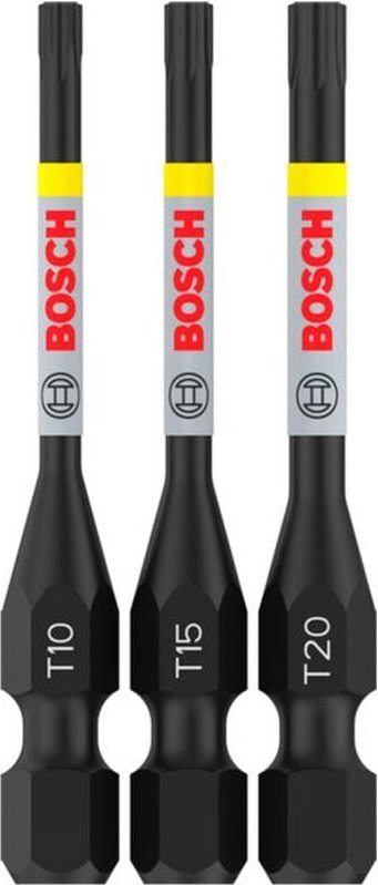 Pro Schrauberbits Torx Impact Bit, T10, T15, T20, 55 mm, 3-tlg. - Bosch