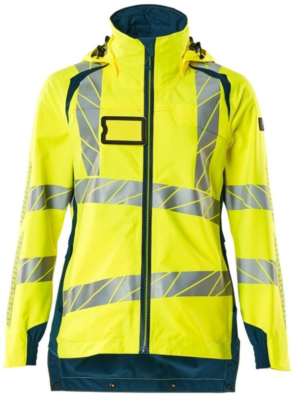 Accelerate safe Damen Hard Shell Jacke 19011-449 Gr. 3XL hi-vis gelb/dunkelpetroleum - Mascot