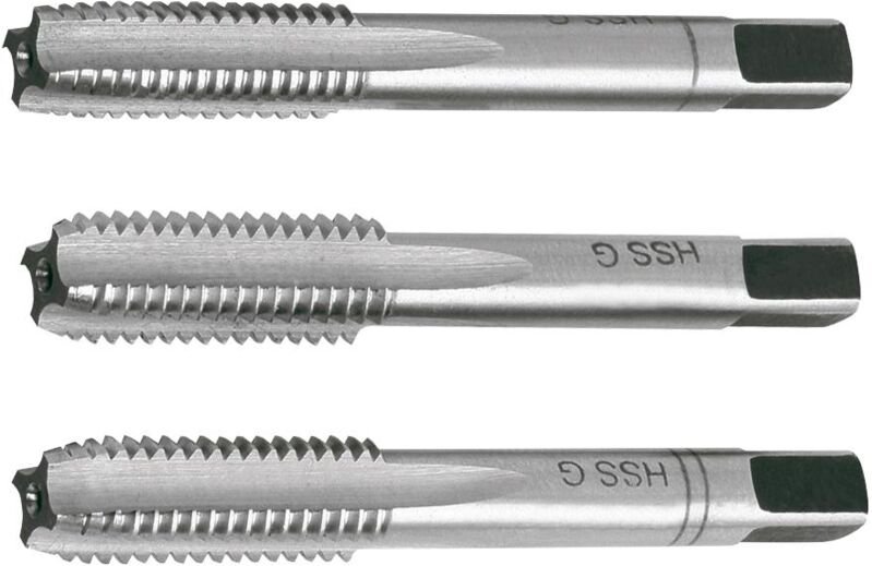 Handgewindebohrer-Set 3-tlg. DIN352 M4