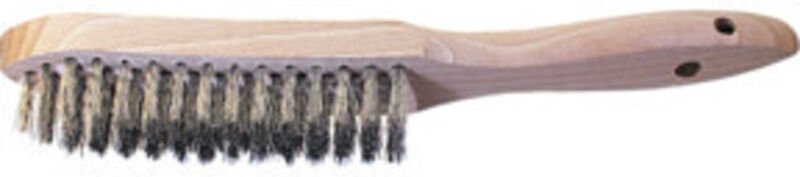 Lessmann ® - Lessmann Draht-Handbürste INOX-Draht gewellt 0,35 mm, Anzahl Besatzreihen: 5