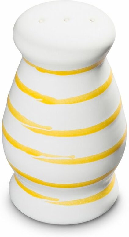 Gmundner Keramik - Gelbgeflammt, Pfefferstreuer bauchig