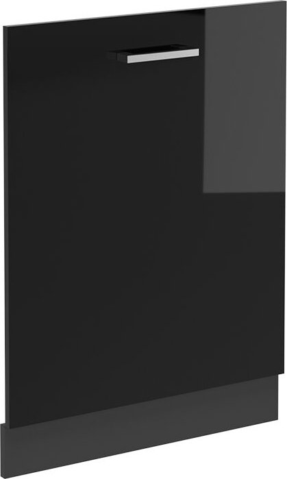 Geschirrspülblende R-Line, Schwarz Hochglanz, 60 cm ohne Arbeitsplatte Vicco