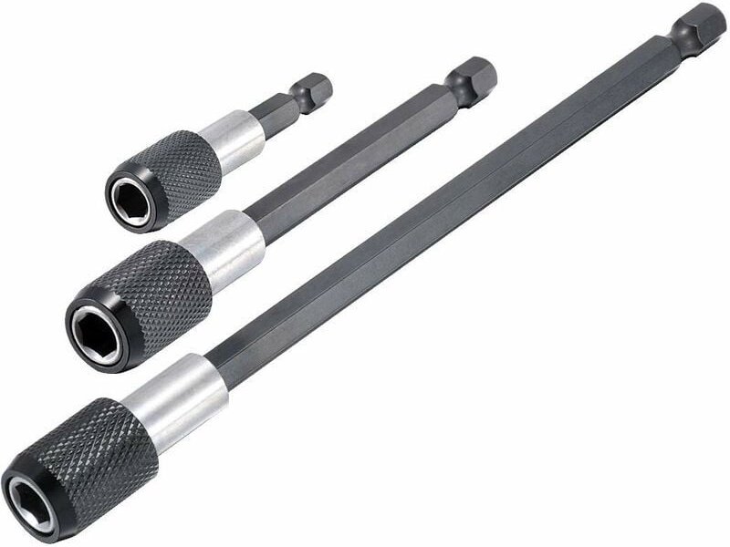 Magnetischer Schraubendreher-Bithalter, 2 4 6 Sechskantschaft, 1/4 Schnellwechsel-Bohrer-Verlängerungssatz – 3-teilig