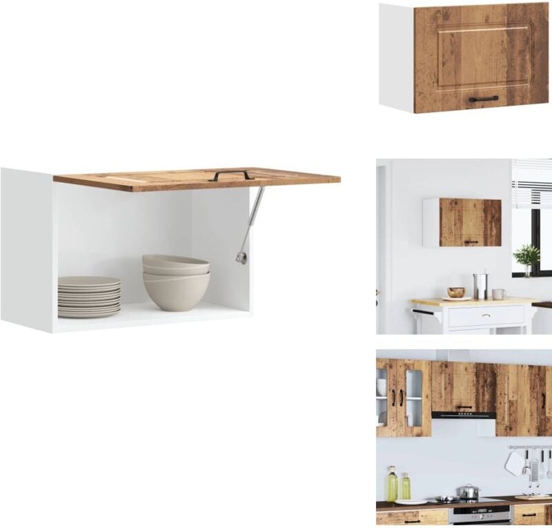 Küchen-Hängeschrank Kalmar Altholz-Optik Holzwerkstoff - Küchen-Wandschrank - Küchen-Wandschränke - Wandschrank Küche - ...