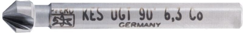 PFERD HSSE Co5 Kegel-und Entgratsenker 90° Ø 6,3 mm Schaft-Ø 5 mm DIN 335 C mit Ungleichteilung