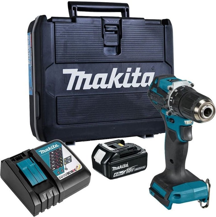 Thumbnail - 18V lxt Bohrschrauber (1x6,0 Ah) im schwarzen Koffer mit Organizer Makita DDF487RG