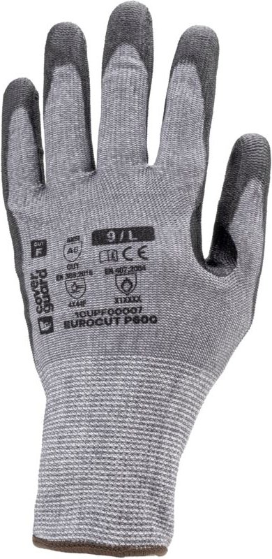 Schnittfeste Handschuhe mit verstärktem Daumen, Touch-Funktion, EUROCUT P600 CUT F, Größe 9