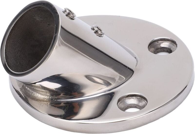 Handlaufbeschläge, robuster, rostfreier Handlauf mit runder Basis, Präzision für 25 mm (45 °) Rohr npterbl