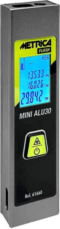 Metrica - Laser-Entfernungsmesser Flash Mini Alu 30 61660