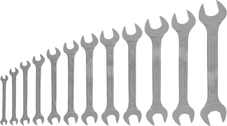 Gedore - Doppelmaulschlüsselsatz 6-120 12-teilig SW6-32 mm CV-Stahl verchromt