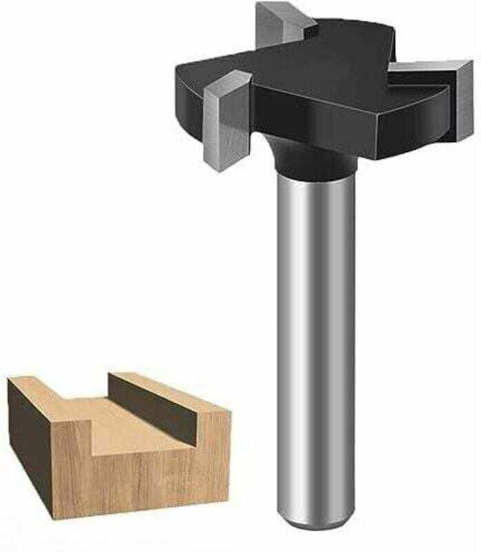 Mumu - 6 mm Schaft CNC-Spoilboard-Schaftfräser, Oberflächenfräser, Wolframkarbid-Fräser für die Holzbearbeitung