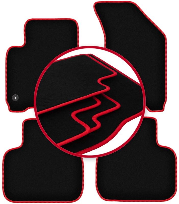 CARLUX-RED Auto-Fußmatten für: Dodge Journey JC49 Crossover (2007-2016)