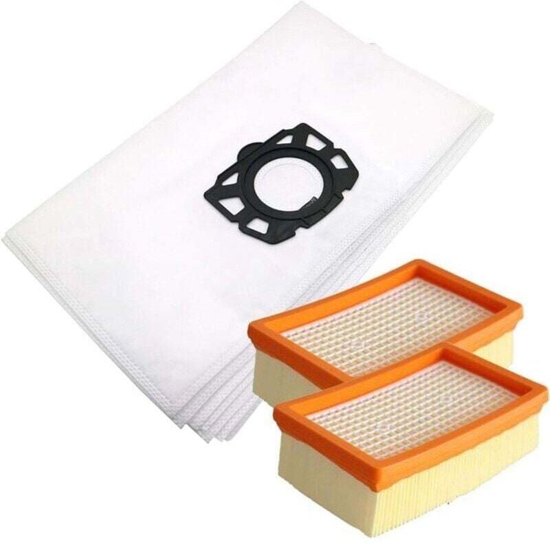UlisemKit mit 10 Beuteln + 2 Filtern für den Staubsauger Karcher WD4 WD5 MV4