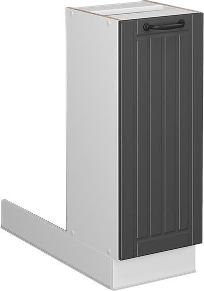 Vicco - Kücheninsel Fame-Line, Anthrazit Landhaus, 30 cm ohne Arbeitsplatte