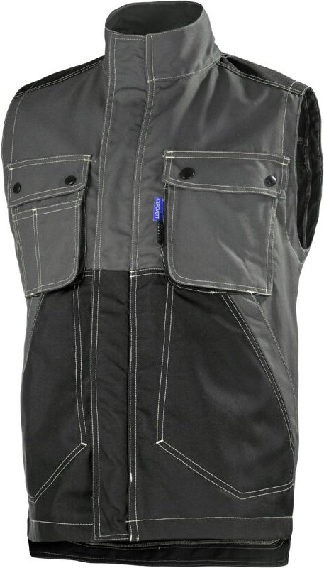 Gilet Craft Worker Grau Anthrazit/schwarz S