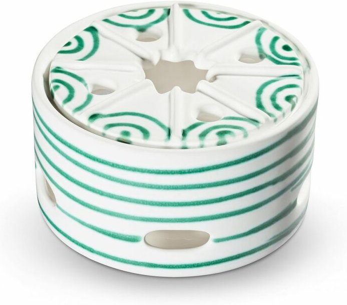 Gmundner Keramik - Grüngeflammt, Stövchen (ø 14cm)