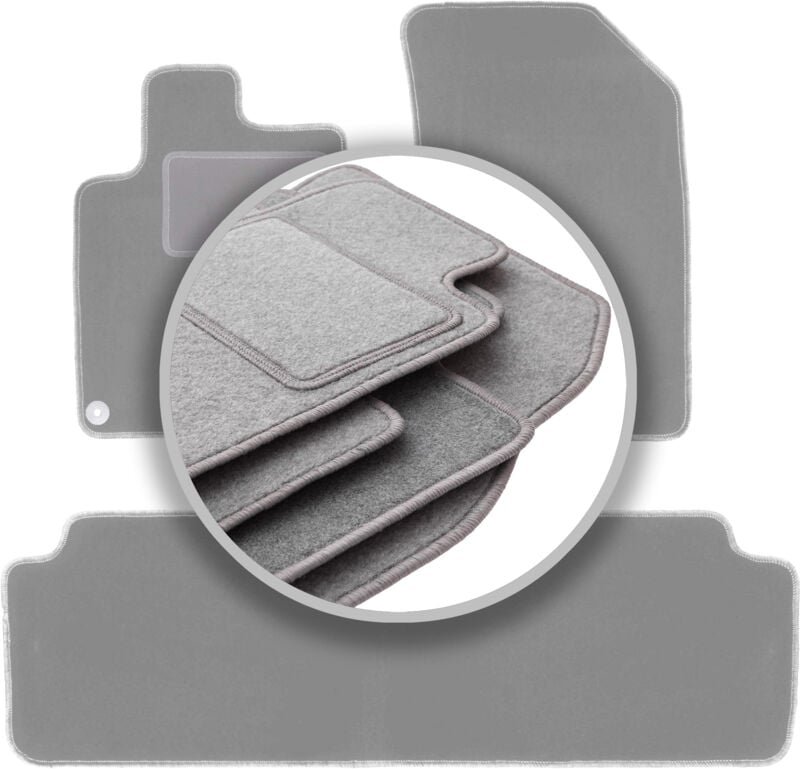 Graue Autofußmatten für: Citroen C5 I Kombi, Limousine (2001-2008)