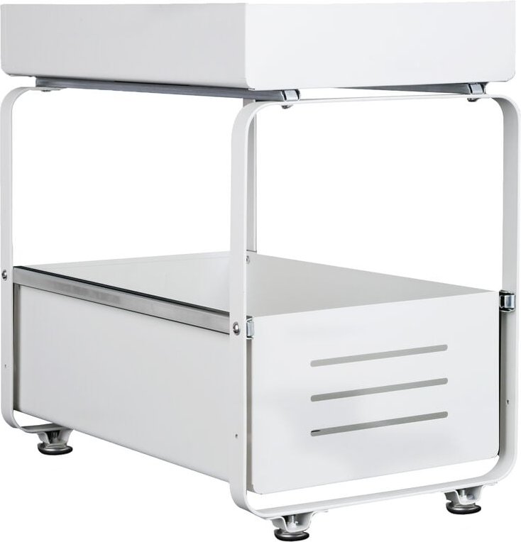 2 Ebenen Unter Waschbecken Regal, Herausziehbarer Spülschrankregal, Aufbewahrung von Schubladen, für Badezimmer Küchen, ...