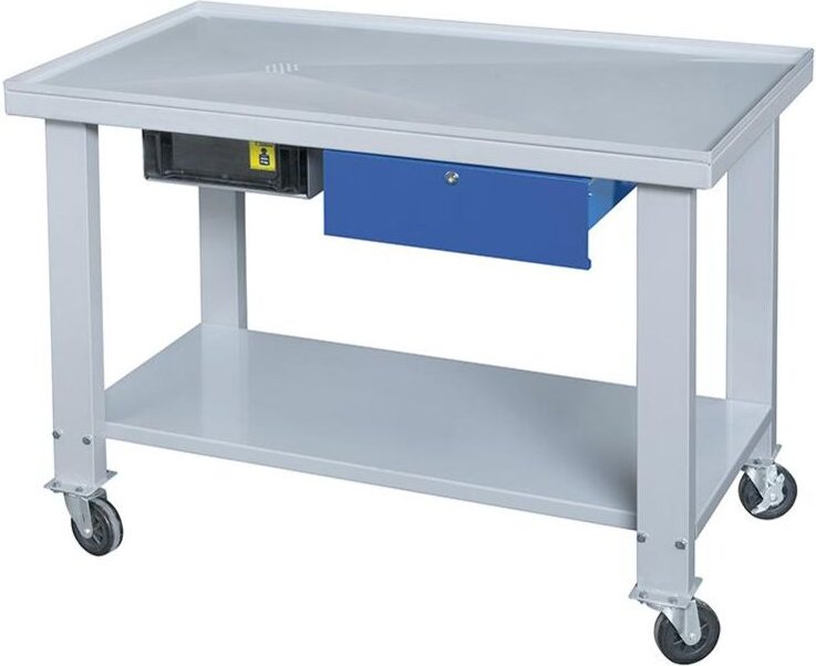 Werkbank mit Radern und olruckgewinnung Fervi 0211