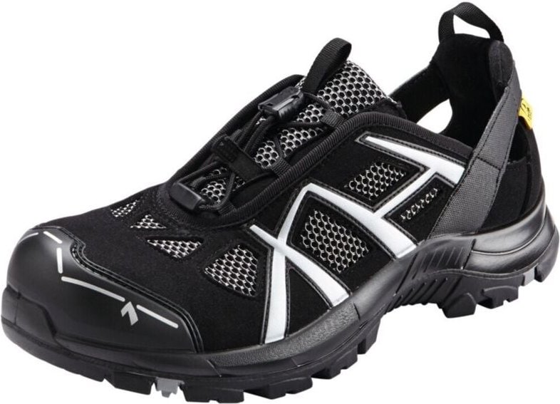 Haix Sandale schwarz/silber Black Eagle Safety 61 Low ESD, S1P, EU-Schuhgröße: 51