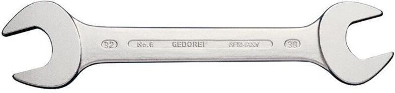 Gedore - Doppelmaulschlüssel 6 32 x 36 mm Länge 328 mm verchromt