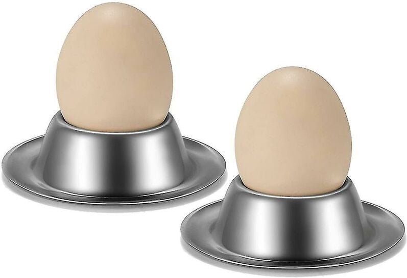 Eierbecherhalter, Edelstahl-Eierbecher-Tellerhalter für hart weich gekochte Eier, Küchendisplay