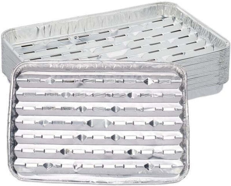 Aluminium barbecue trays set of 25