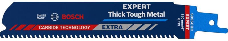 Accessories 2608900365 expert 'Thick Tough Metal' s 955 chc Säbelsägeblatt, 1 Stück Sägeblatt- - Bosch