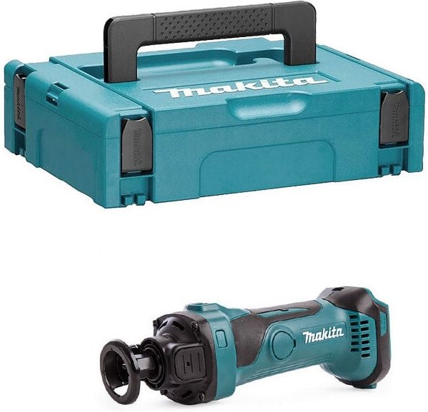 18 v Li-Ion Akku-Gipskartonfräse mit 6,35 mm ø (nur Maschine) im makpac 1 Koffer Makita DCO180ZJ