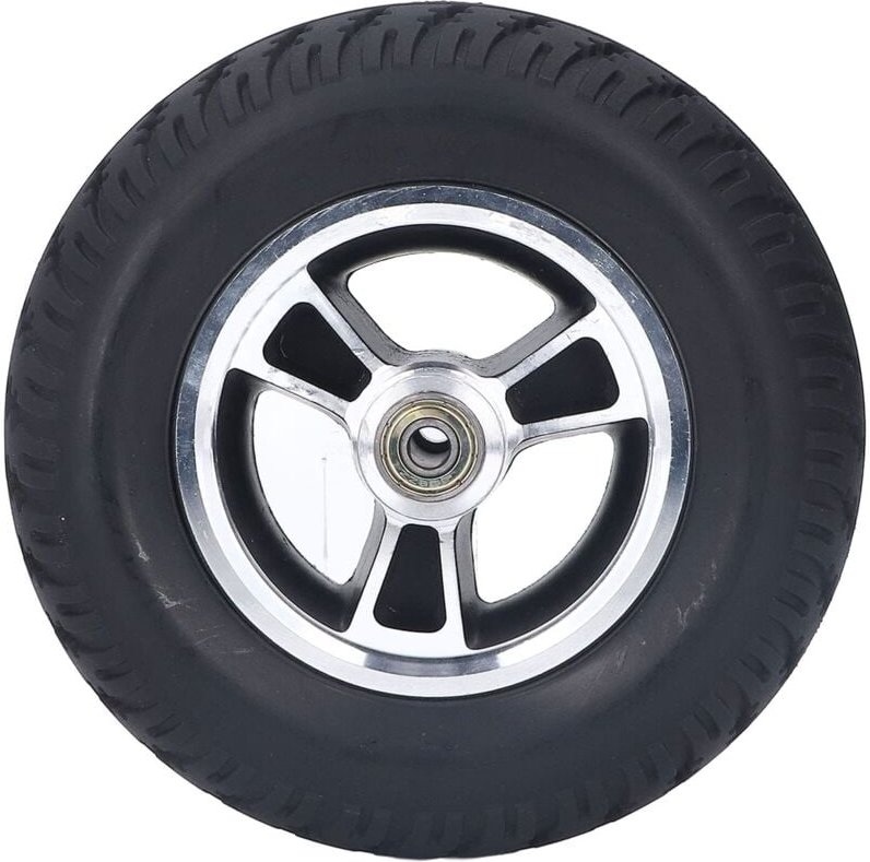 Rollstuhlrad, Nabe aus legiertem Stahl, PU-Rad, rutschfester Walker-Reifenersatz für Trolley, 7 Zoll