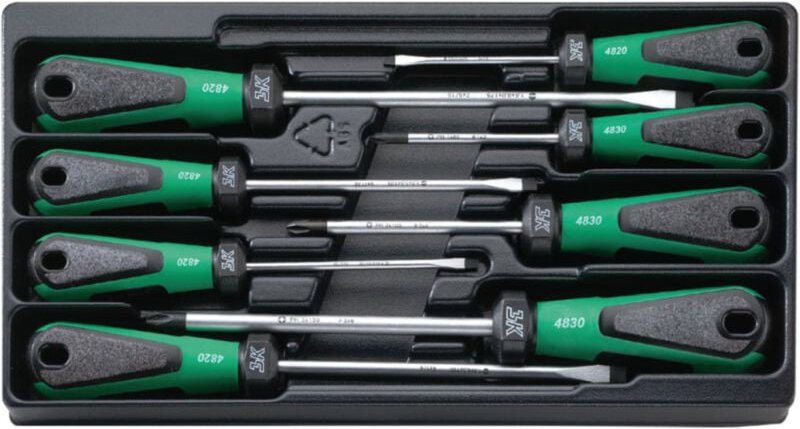 Stahlwille - 4892 satz drall-schraubendreher m. dreikomponentengriff Schraubendreher-Set