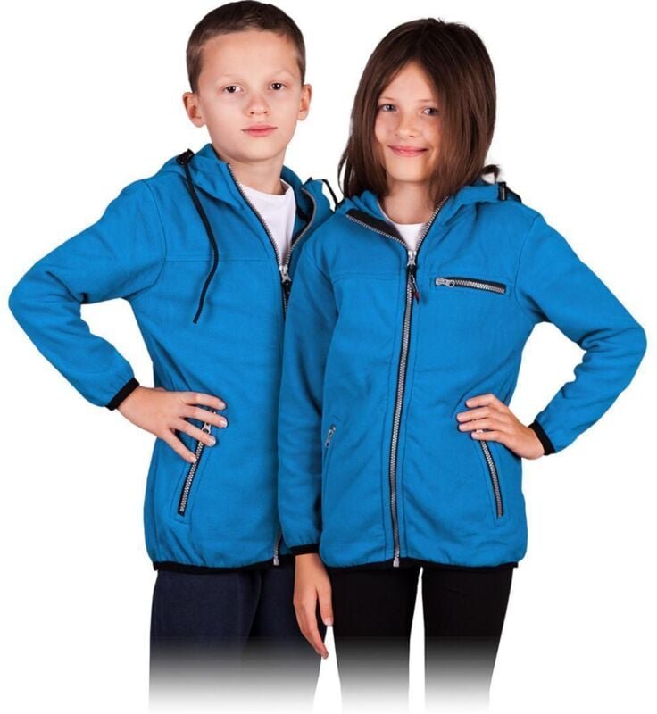 Kinder Fleecejacke in Blau Gr. S (116-122 cm)