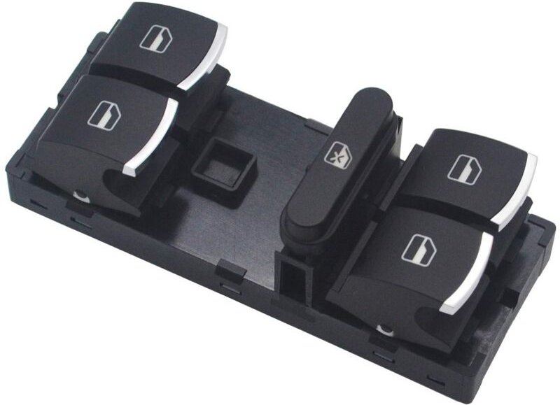 Ersandy - Fensterheber-Steuerschalter, elektrischer Fensterheberknopf 5ND959857 für Jetta Golf Polo Passat Caddy T-iguan...